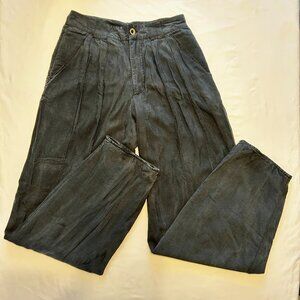 TRUE VINTAGE 80S BLACK SILK PANTS